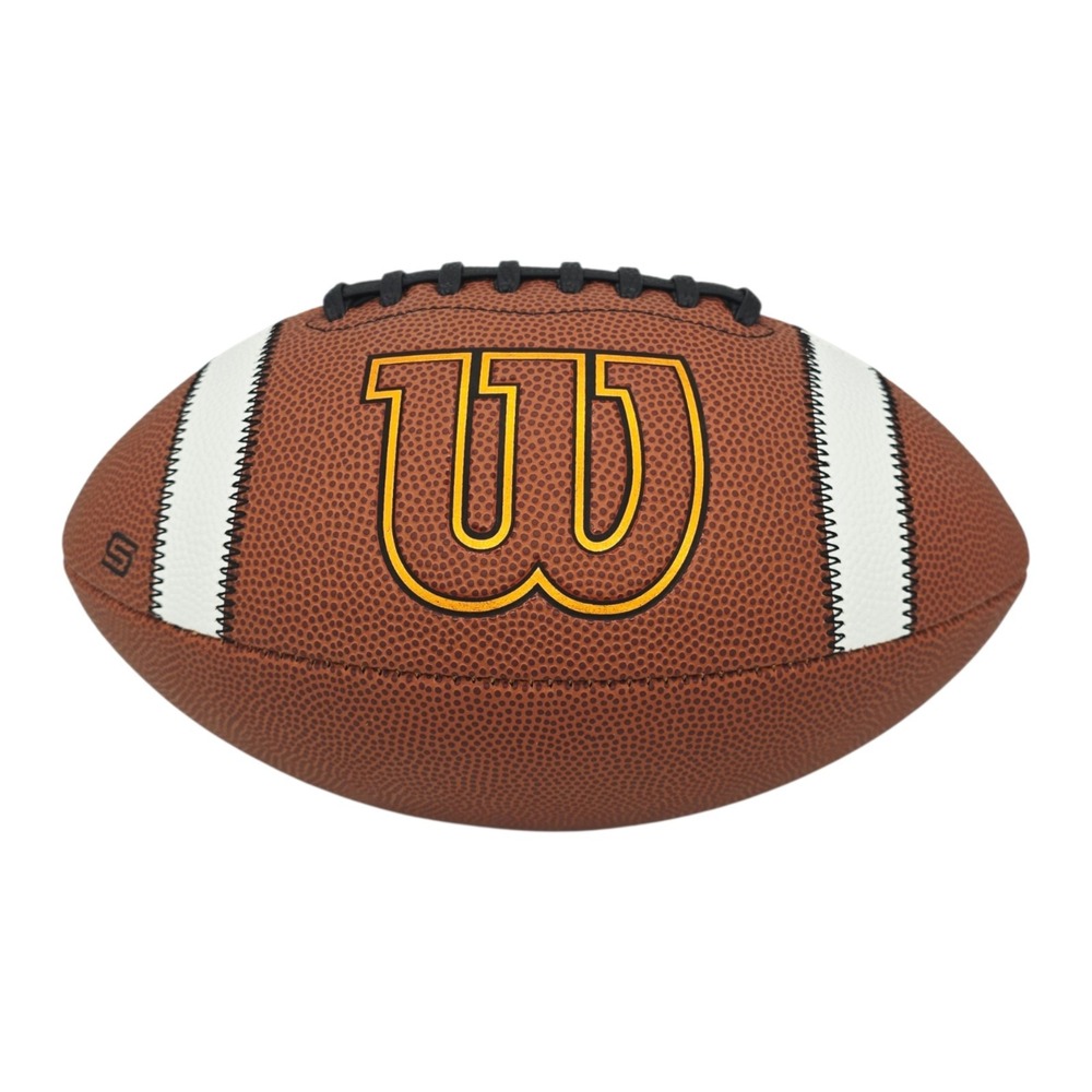 Wilson GST SpeedSkin One Football Brown Official Size (9) WF1006201OF Game Ball